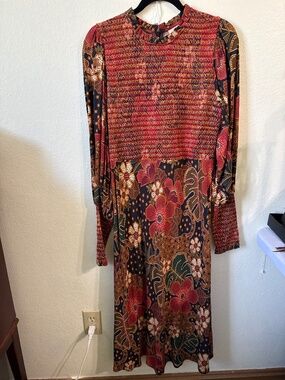 Farm Rio Flowered Leopards Midi Dress